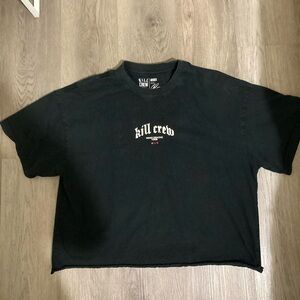 Kill Crew Black Cropped Tee